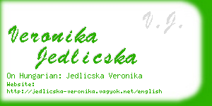 veronika jedlicska business card